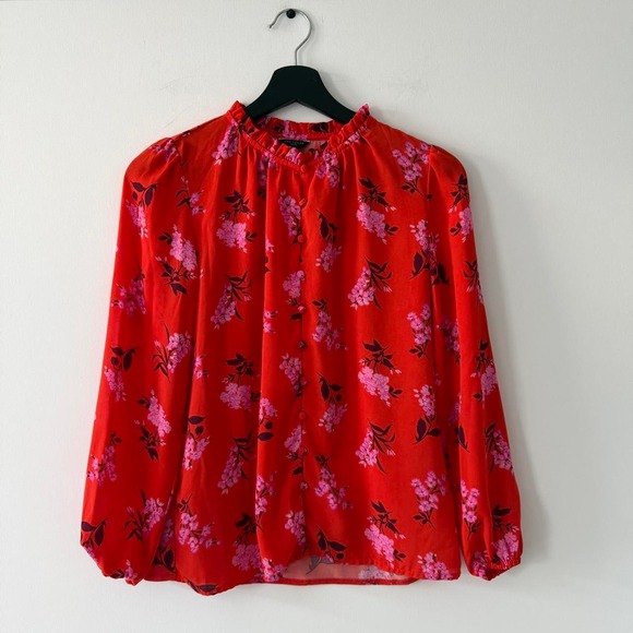 Ann Taylor Tops - Ann Taylor Petite XXS Blouse Top Shirt Floral